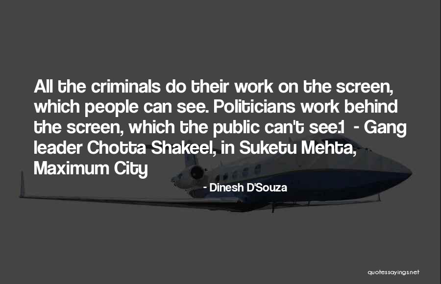 Suketu Mehta Maximum City Quotes By Dinesh D'Souza