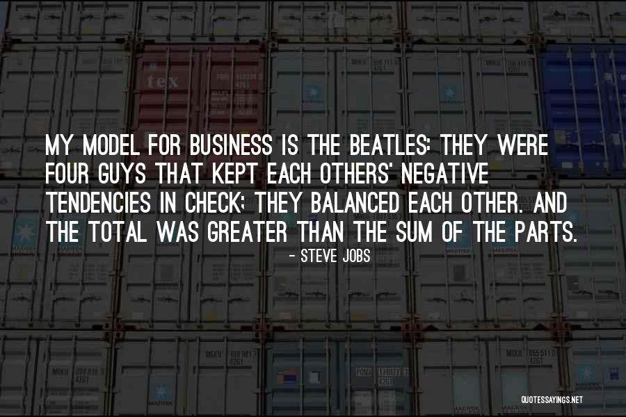 Sum Of The Parts Quotes By Steve Jobs Sum Of The Parts Quotes By Steve Jobs