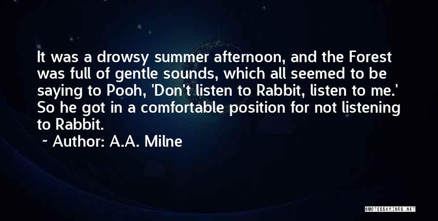 Summer Afternoon Quotes By A.A. Milne