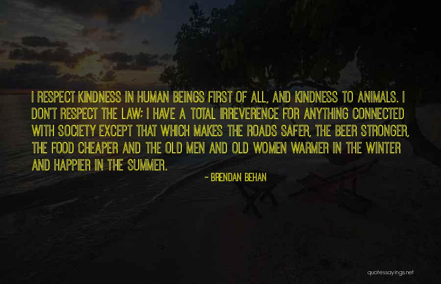 Summer And Beer Quotes By Brendan Behan