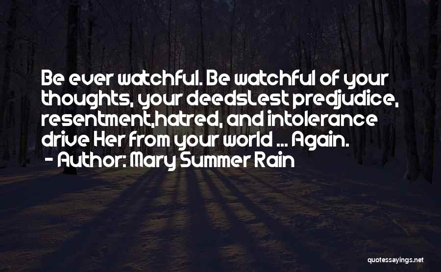 Summer And Rain Quotes By Mary Summer Rain