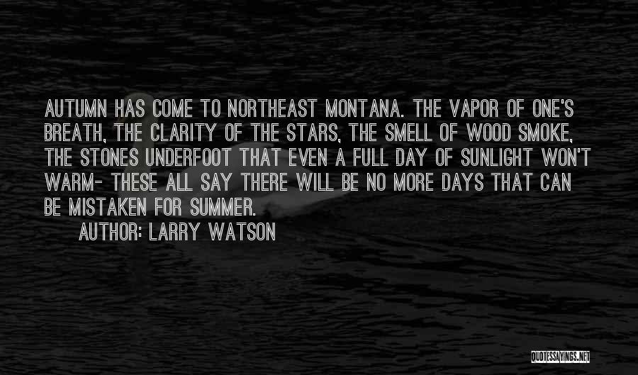 Summer And Smoke Quotes By Larry Watson