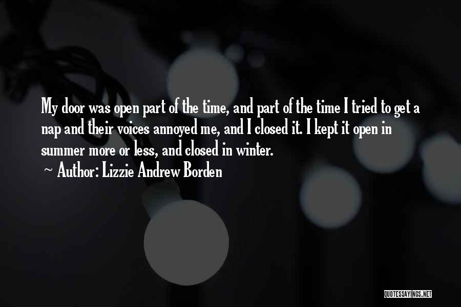 Summer And Winter Quotes By Lizzie Andrew Borden