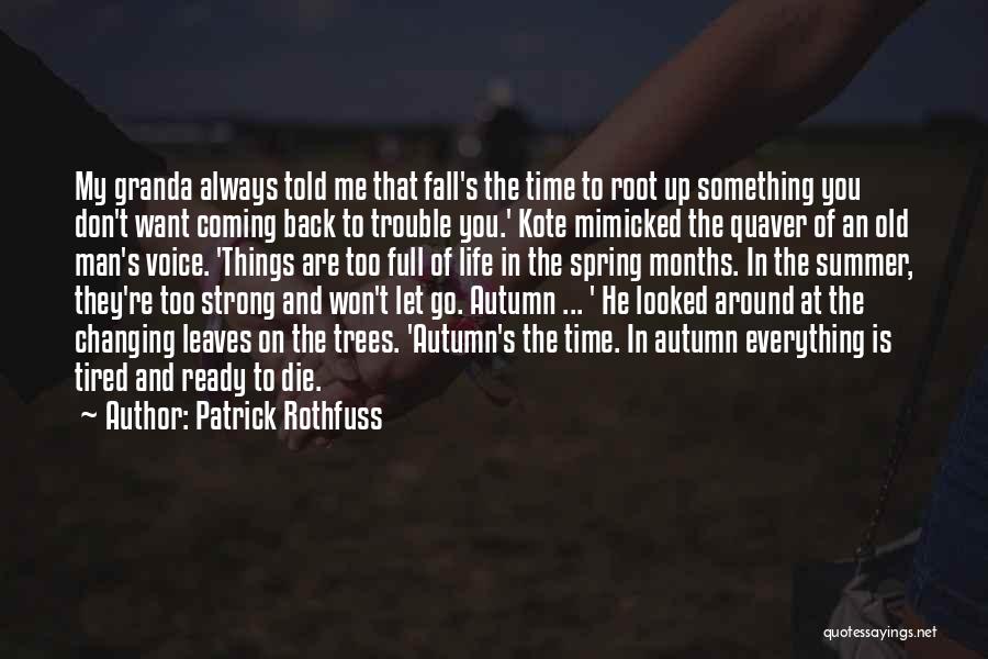 Summer Changing To Fall Quotes By Patrick Rothfuss