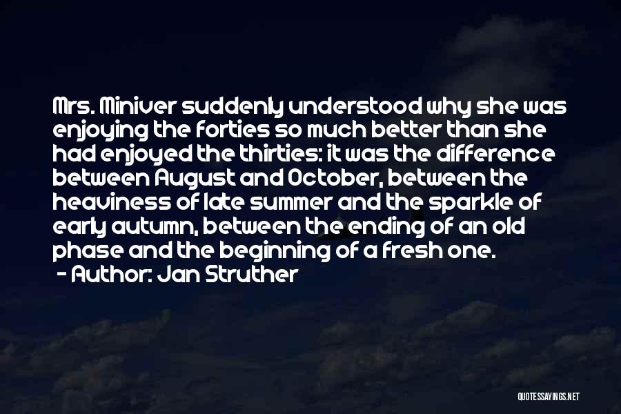 Summer Ending Quotes By Jan Struther