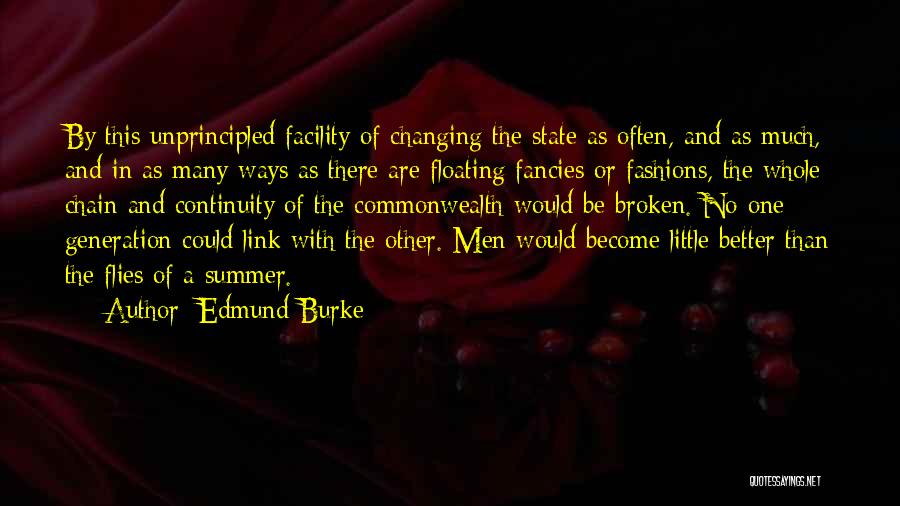 Summer Fashion Quotes By Edmund Burke