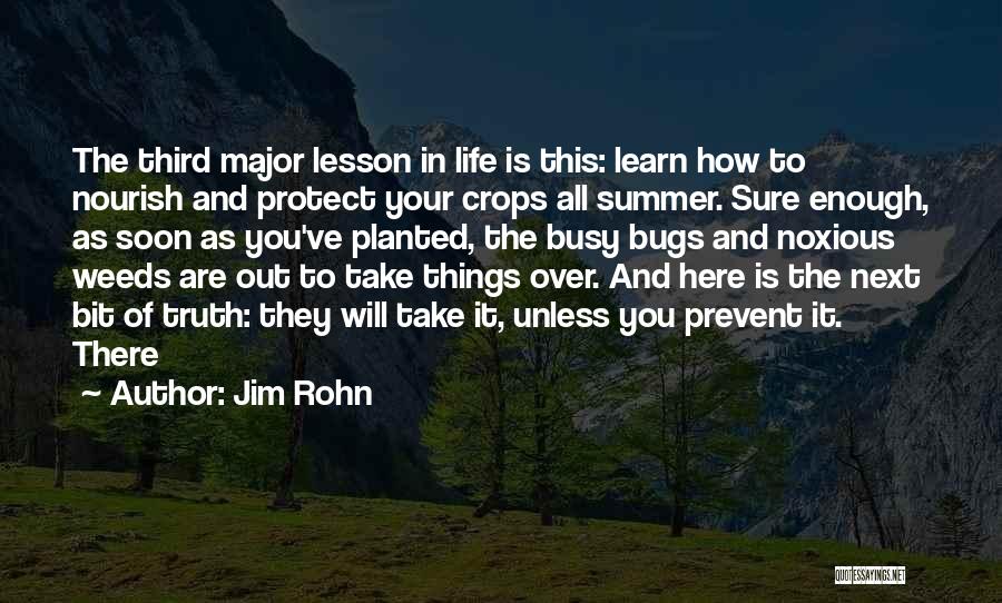 Summer Is Over Quotes By Jim Rohn