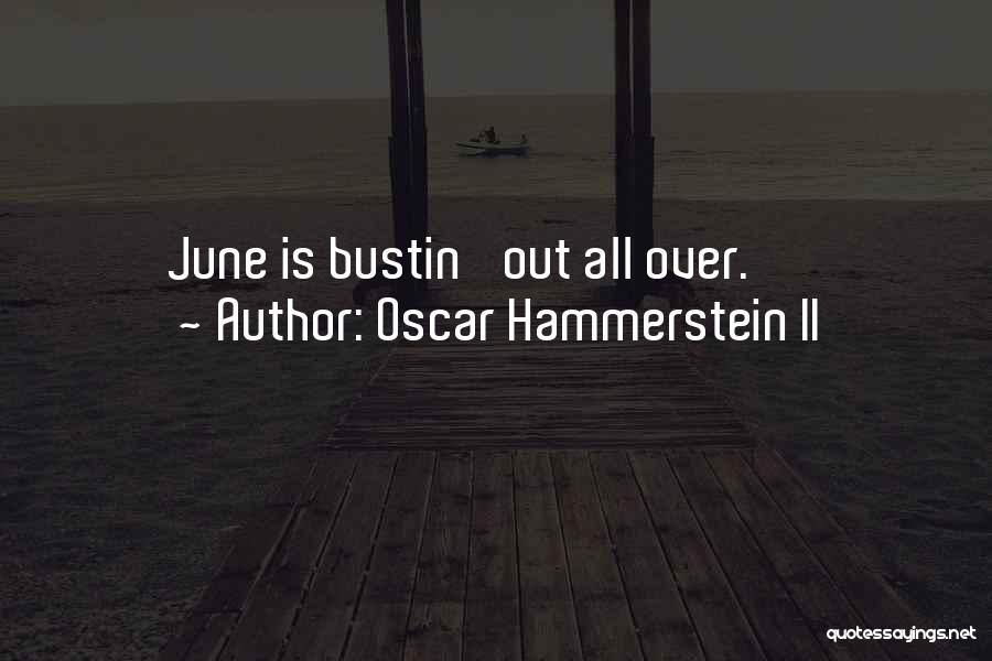 Summer Is Over Quotes By Oscar Hammerstein II