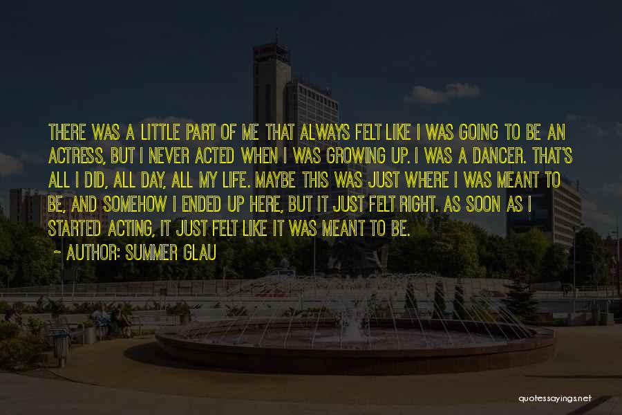 Summer Just Started Quotes By Summer Glau