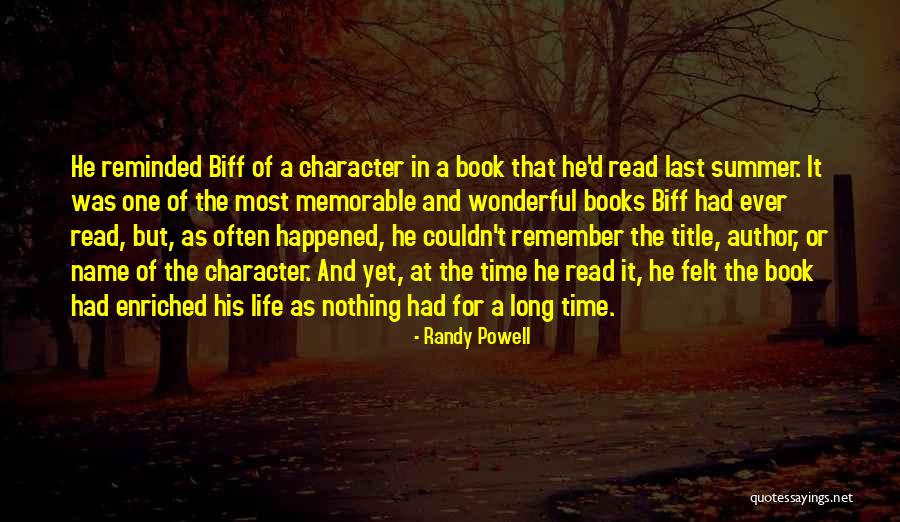 Summer Read Quotes By Randy Powell Summer Read Quotes By Randy Powell