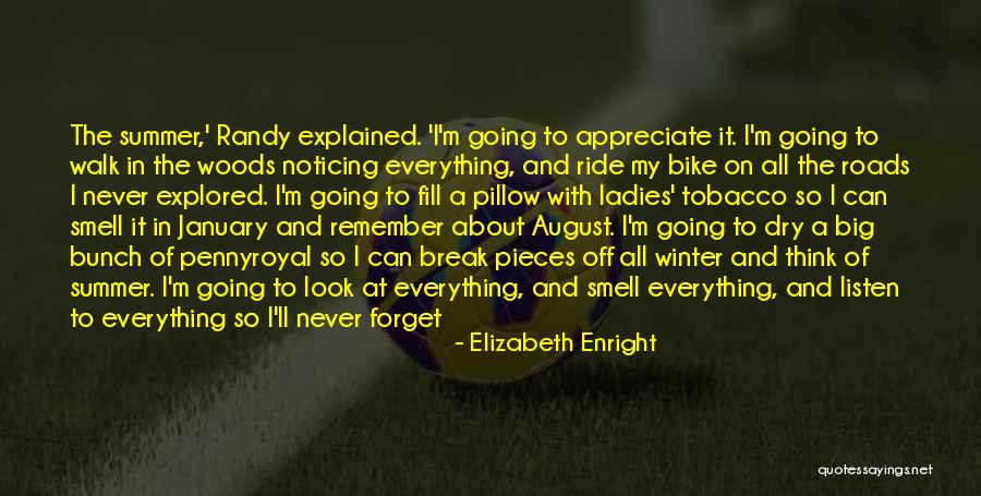 Summer Smell Quotes By Elizabeth Enright