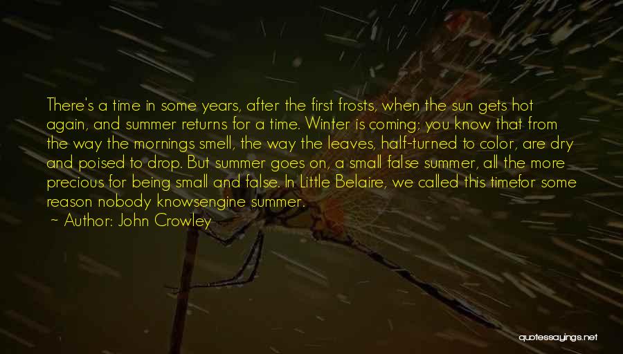 Summer Smell Quotes By John Crowley