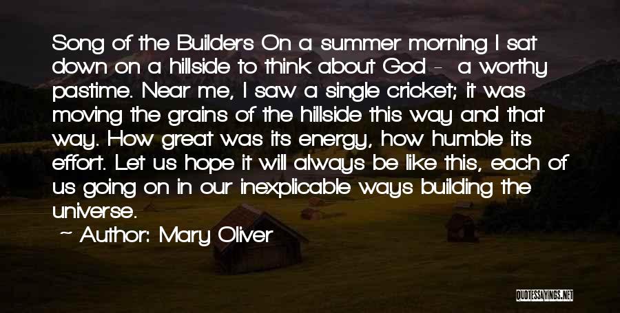 Summer Song Quotes By Mary Oliver