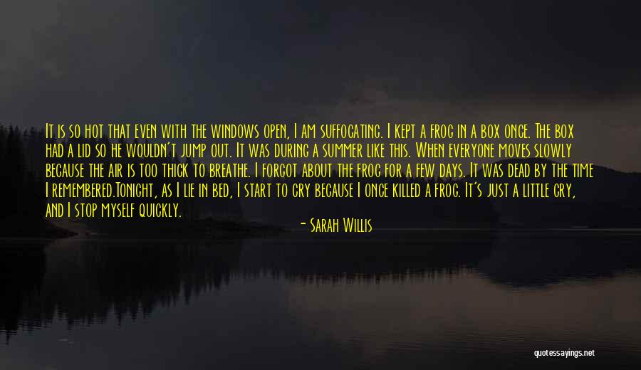 Summer Too Hot Quotes By Sarah Willis