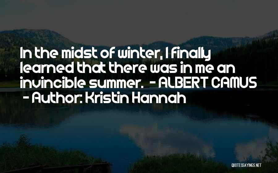 Summer Vs Winter Quotes By Kristin Hannah