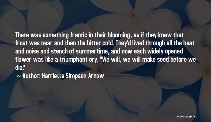 Summertime Heat Quotes By Harriette Simpson Arnow