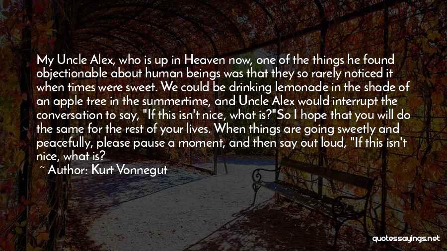 Summertime Quotes By Kurt Vonnegut