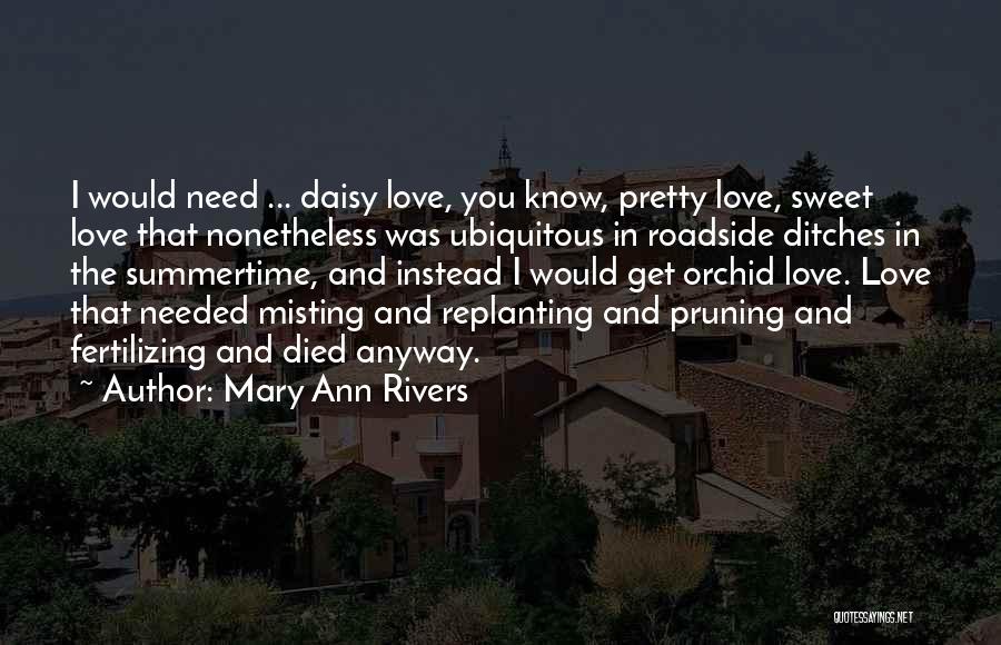 Summertime Quotes By Mary Ann Rivers