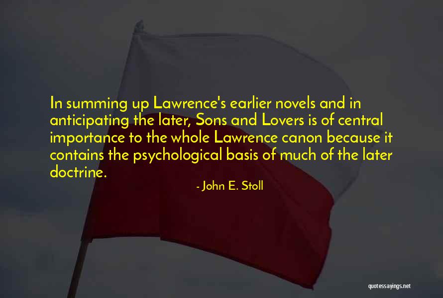 Summing Up Quotes By John E. Stoll Summing Up Quotes By John E. Stoll