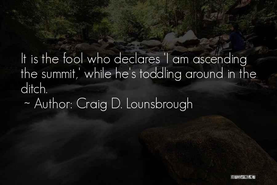 Summit Quotes By Craig D. Lounsbrough