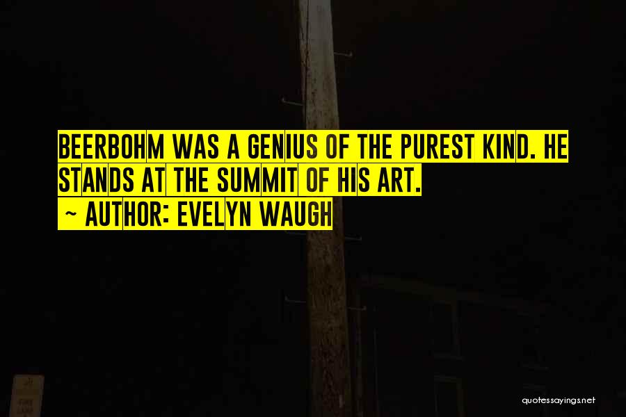 Summit Quotes By Evelyn Waugh