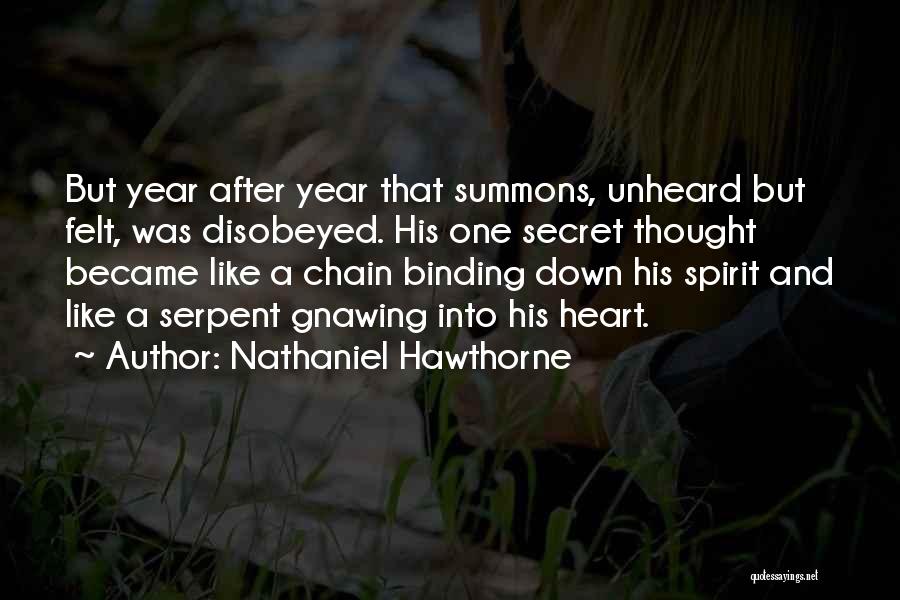 Summons Quotes By Nathaniel Hawthorne