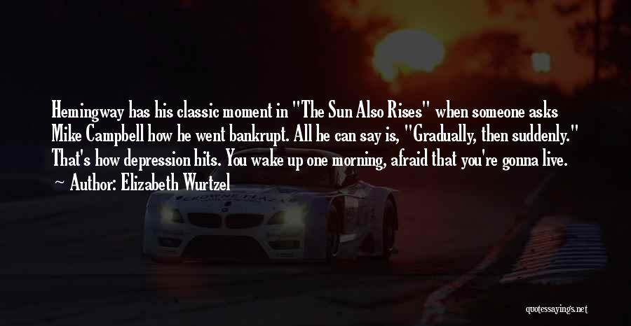 Sun Also Rises Quotes By Elizabeth Wurtzel