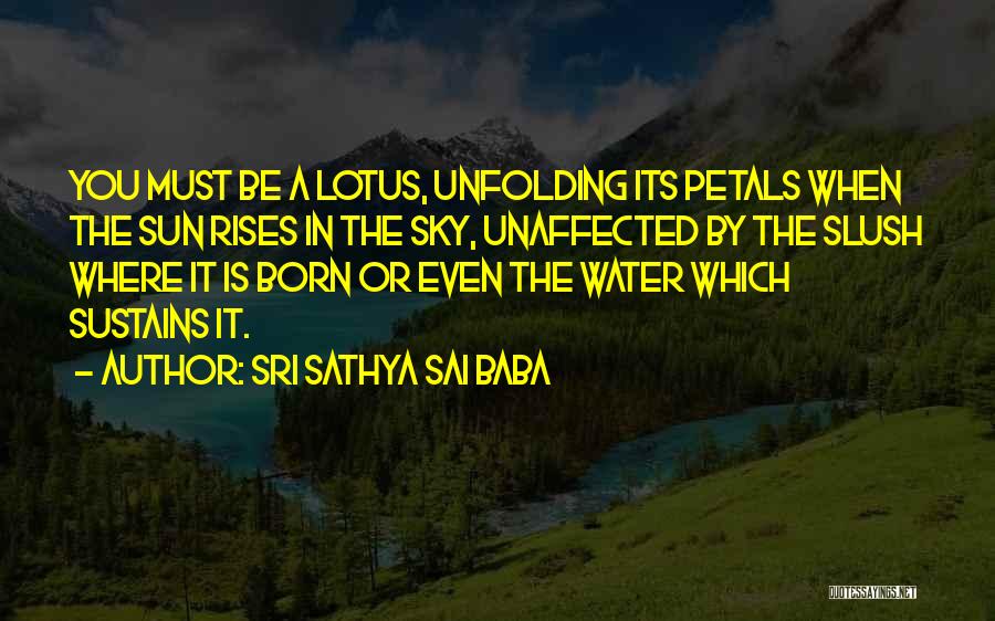 Sun Also Rises Quotes By Sri Sathya Sai Baba