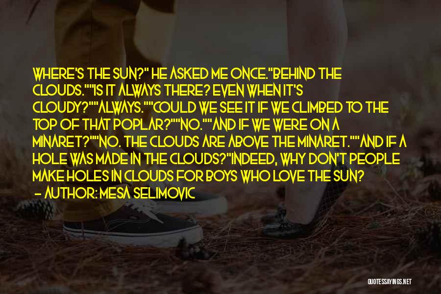 Sun And Clouds Quotes By Mesa Selimovic