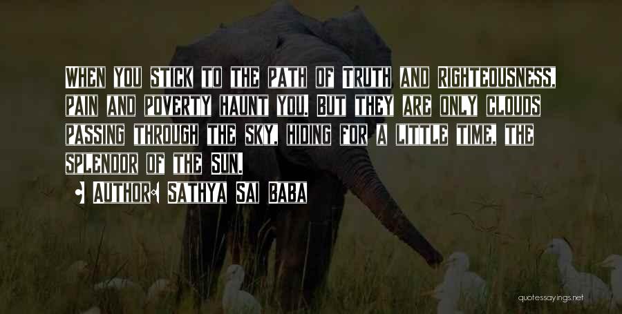 Sun And Clouds Quotes By Sathya Sai Baba