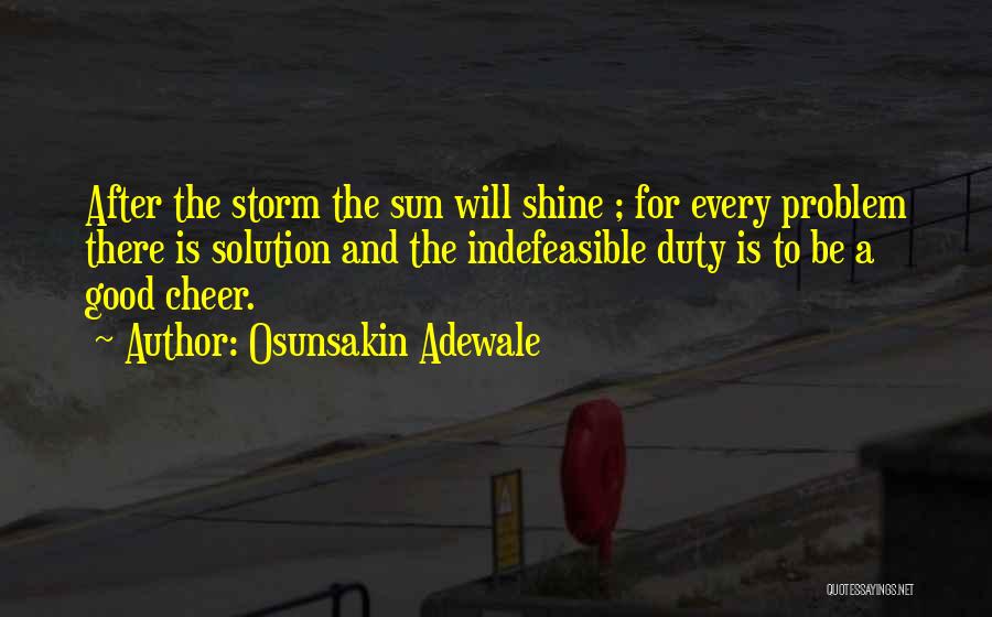 Sun And Hope Quotes By Osunsakin Adewale