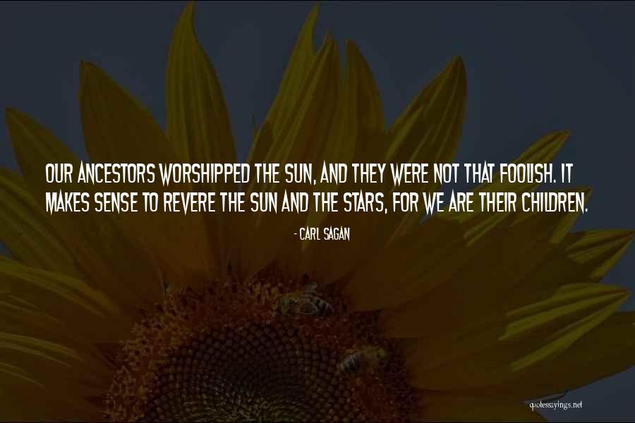 Sun And Stars Quotes By Carl Sagan