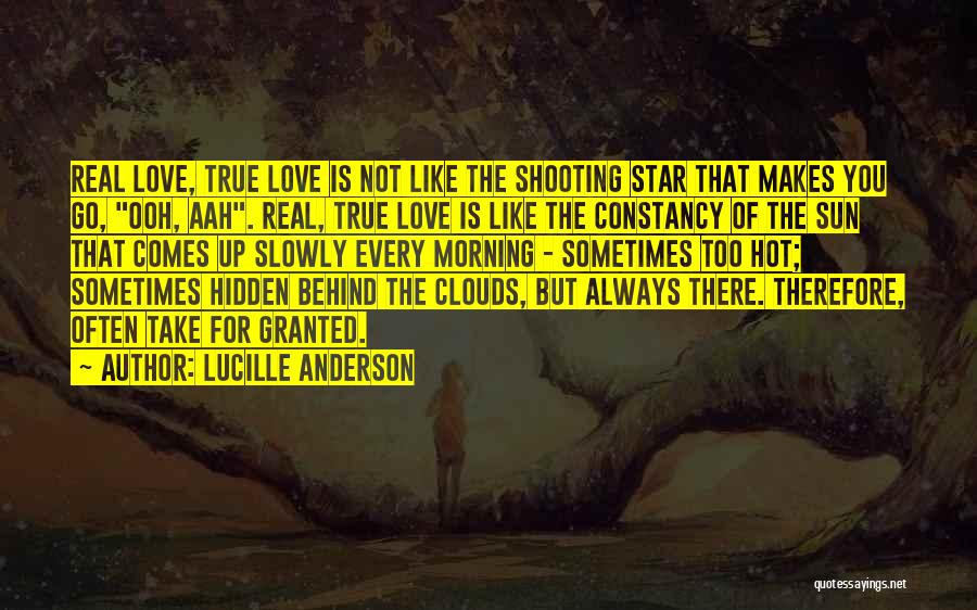 Sun Behind Clouds Quotes By Lucille Anderson