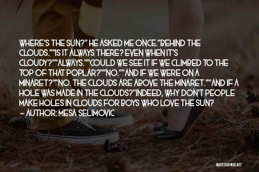 Sun Behind Clouds Quotes By Mesa Selimovic