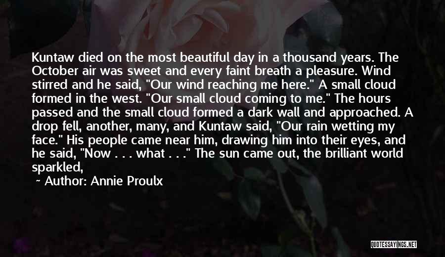 Sun Cloud Quotes By Annie Proulx