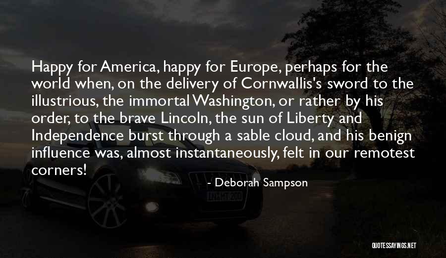 Sun Cloud Quotes By Deborah Sampson Sun Cloud Quotes By Deborah Sampson