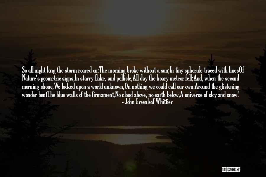 Sun Cloud Quotes By John Greenleaf Whittier