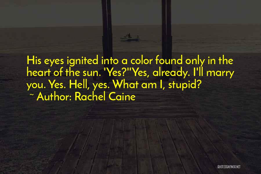 Sun In Eyes Quotes By Rachel Caine