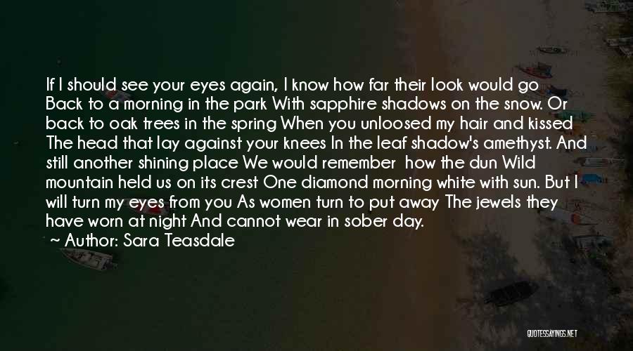 Sun In Your Eyes Quotes By Sara Teasdale