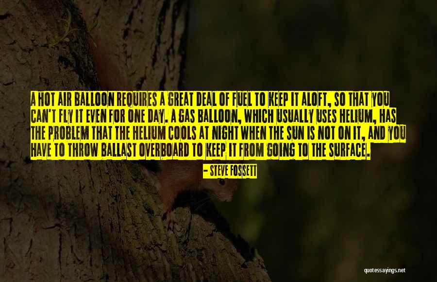 Sun Is So Hot Quotes By Steve Fossett