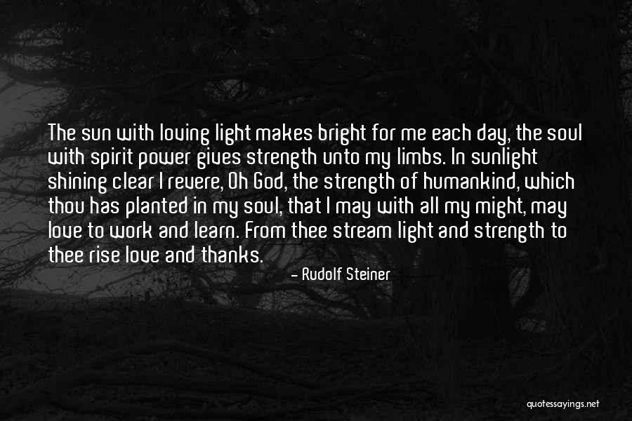 Sun Loving Quotes By Rudolf Steiner