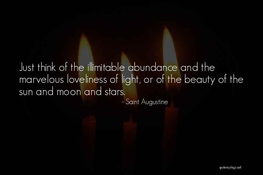 Sun Moon And Stars Quotes By Saint Augustine