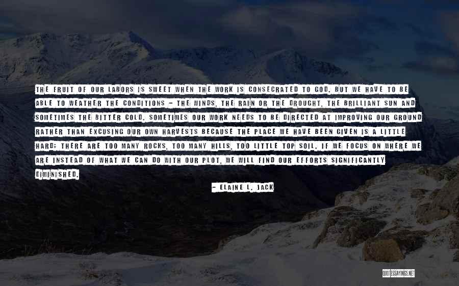 Sun Or Rain Quotes By Elaine L. Jack Sun Or Rain Quotes By Elaine L. Jack