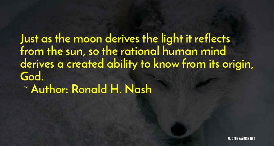 Sun Reflects Quotes By Ronald H. Nash