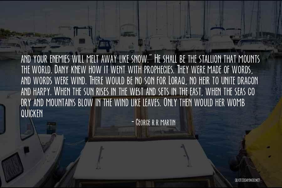 Sun Sets In The West Quotes By George R R Martin Sun Sets In The West Quotes By George R R Martin