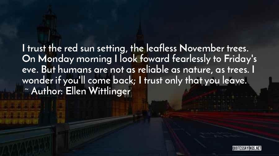 Sun Setting Quotes By Ellen Wittlinger