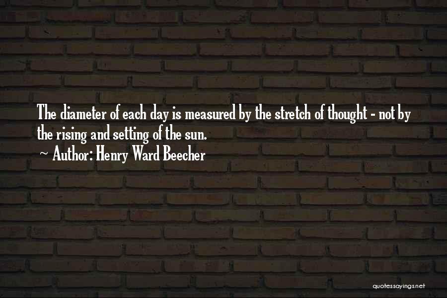 Sun Setting Quotes By Henry Ward Beecher