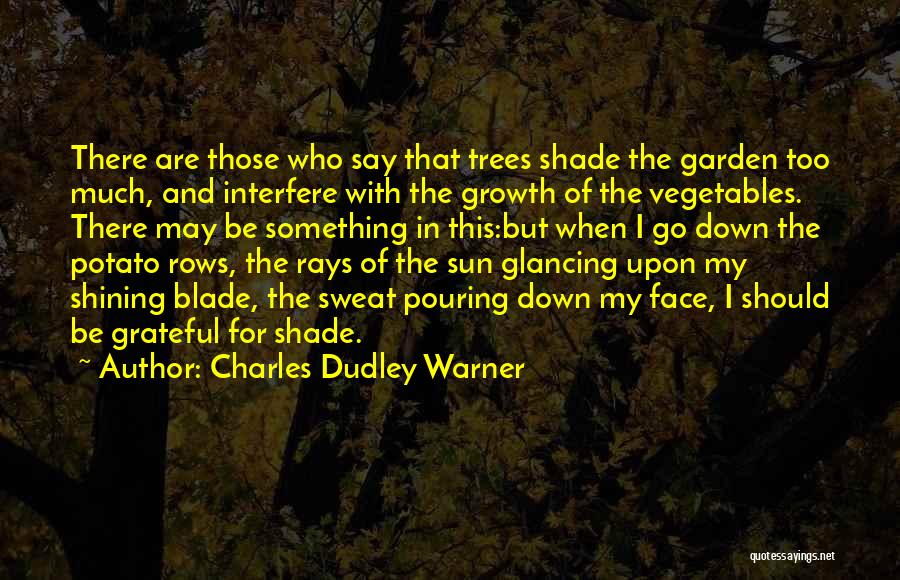 Sun Shade Quotes By Charles Dudley Warner