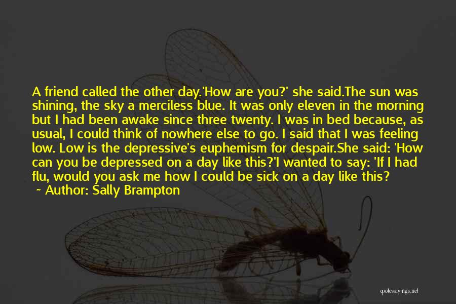Sun Shining Day Quotes By Sally Brampton