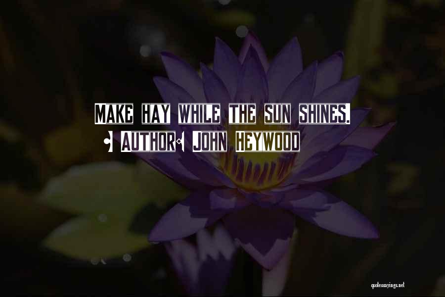 Sun Shining Quotes By John Heywood